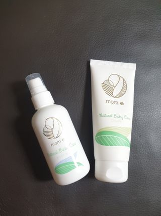 mom e 맘이 내추럴 베이비 케어 크림+바디오일 — 5점을 준 리뷰어가 2021년 1월 올린 사용 사진