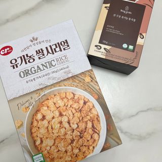 씨알푸드 유기농 쌀 시리얼 390g + 갓 구운 유기농 발아통곡물 150g — 5점을 준 리뷰어가 2022년 1월 올린 사용 사진