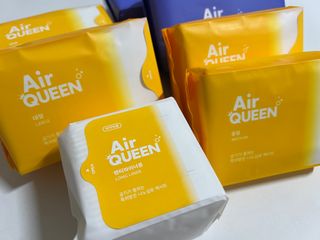 에어퀸 뉴브레스 유기농 생리대 4종 (팬티라이너 20P + 중형 10P + 대형 10P + 오버나이트 8P)_체험단 2차 — 5점을 준 리뷰어가 2024년 11월 올린 사용 사진