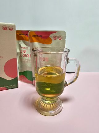 [경남제약헬스케어] 케어플러스 리셋 다이어트 청포도맛 100ml X 5포 (5일분) — 5점을 준 리뷰어가 2023년 4월 올린 사용 사진
