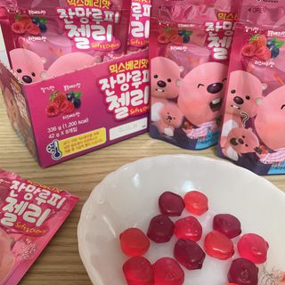 [팔도] 잔망루피젤리 믹스베리맛 42g 8개 — 5점을 준 리뷰어가 2022년 1월 올린 사용 사진