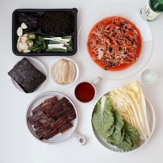 마라도푸드 포항 구룡포 햇 과메기 야채세트 마라도회식당 꽁치 — 5점을 준 리뷰어가 2024년 1월 올린 사용 사진
