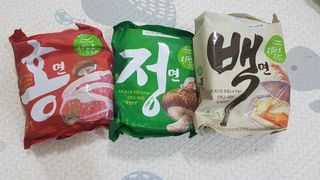 [풀무원] 자연은맛있다 정면, 백면, 홍면  세트 — 5점을 준 리뷰어가 2021년 4월 올린 사용 사진