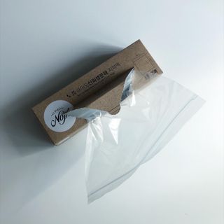 노플(NOPL) 노플 친환경 바이오 산화 생분해  항균 일회용 위생 비닐장갑 100매 + 지퍼백 소형, 대형 — 5점을 준 리뷰어가 2021년 10월 올린 사용 사진