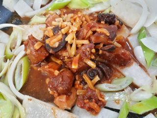 자연풍미 문어직화볶음 3종 (불고기, 불곱창, 치즈불닭) — 5점을 준 리뷰어가 2022년 5월 올린 사용 사진