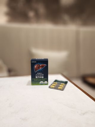 [경남제약헬스케어] 케어플러스 간건강엔 밀크씨슬 500mg 60정/2개월분/비타민B 5종+세레늄 — 5점을 준 리뷰어가 2024년 1월 올린 사용 사진