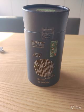 프리마인 자체 기업부설 연구소에서 찾아낸 건강한 수면의 비밀.  슬립토 플러스 30포 — 5점을 준 리뷰어가 2021년 11월 올린 사용 사진