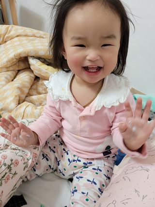 아토스탠다드 베이비크림 — 5점을 준 리뷰어가 2021년 1월 올린 사용 사진