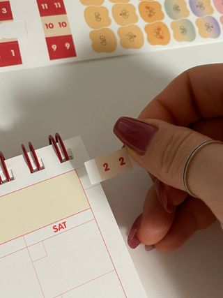 리훈 곰부 세우는 체크리스트 위클리 탁상 플래너 주간 일주일 계획표 — 4.5점을 준 리뷰어가 2023년 2월 올린 사용 사진