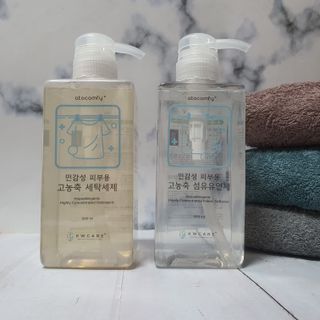 아토컴피 신생아와 반려동물도 사용가능한 고농축 세탁세제 섬유유연제 500ml 세트 (독일 피부과 임상시험 완료) — 5점을 준 리뷰어가 2022년 9월 올린 사용 사진