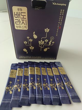 광동생활건강 나우 [광동] 배도라지 쌍화스틱 10mL x 100포 — 5점을 준 리뷰어가 2023년 2월 올린 사용 사진