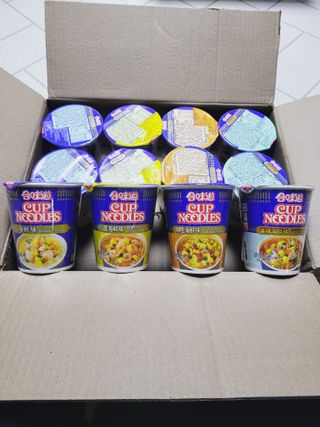 NISSIN 닛신 컵누들  4종 - 씨푸드오리지날, 씨푸드 스파이시, 씨푸드 커리, 씨푸드 XO소스 — 4점을 준 리뷰어가 2022년 3월 올린 사용 사진