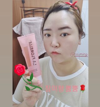 라플로렐 프로방스 로즈 폼클렌저 — 5점을 준 리뷰어가 2022년 1월 올린 사용 사진