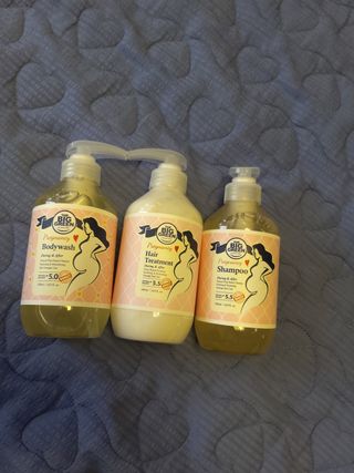 빅그린 임산부 전용라인 3종세트 - 샴푸500ml,트리트먼트500ml,바디워시500ml — 5점을 준 리뷰어가 2022년 8월 올린 사용 사진
