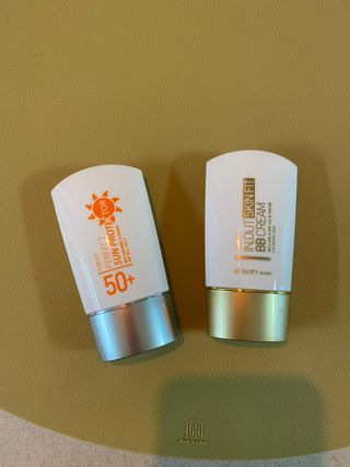 약손명가코스메틱 에오스보떼 퍼펙트 선 프로텍터 선크림 / 인_아웃 스킨 핏 비비크림 세트 구성 — 5점을 준 리뷰어가 2021년 7월 올린 사용 사진
