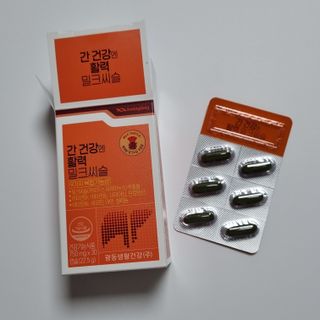 광동생활건강 [9가지 복합기능성] 광동 간 건강엔 활력 밀크씨슬 — 5점을 준 리뷰어가 2023년 3월 올린 사용 사진