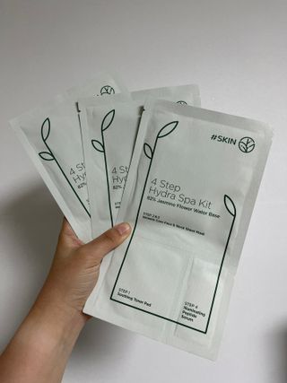 태그스킨 4스텝 주름개선 피부미백 영양 마스크팩 3개 세트(최신버전) — 5점을 준 리뷰어가 2022년 5월 올린 사용 사진