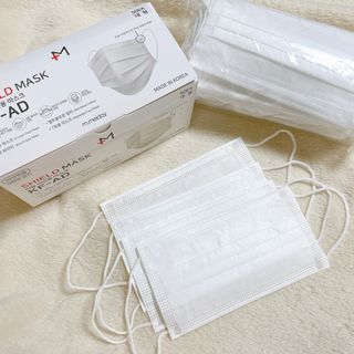 [엠메이데이] 엠쉴드 마스크KF-AD 화이트 50EA — 5점을 준 리뷰어가 2022년 2월 올린 사용 사진