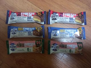 이지프로틴바 3종x각 2ea (고단백질바, 멀티단백질바, 식물성단백질바) — 5점을 준 리뷰어가 2024년 3월 올린 사용 사진