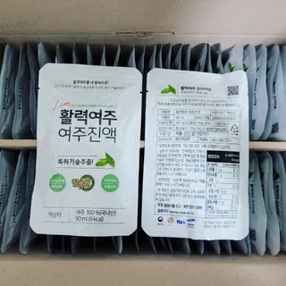 참유원 특허제조 활력 여주진액 여주즙 50포 — 5점을 준 리뷰어가 2022년 3월 올린 사용 사진