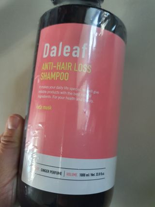 달리프 진저 베러 퍼퓸 탈모 완화 샴푸 1000ml 향 3종 — 4점을 준 리뷰어가 2021년 3월 올린 사용 사진
