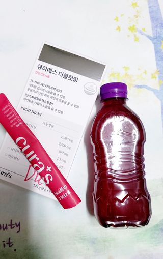 [큐라에스] 최신 다이어트 원료! 6중 기능성 더블컷팅 126g(2주일 분) — 5점을 준 리뷰어가 2023년 12월 올린 사용 사진