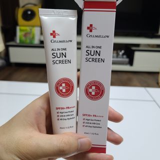 닥터셀멜로 셀멜로 올인원 선스크린 — 4점을 준 리뷰어가 2021년 6월 올린 사용 사진
