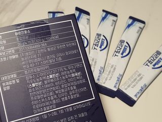 자연에온 아르긴포스 L-아르기닌 5555mg 스틱 15개입 1박스 — 5점을 준 리뷰어가 2021년 4월 올린 사용 사진