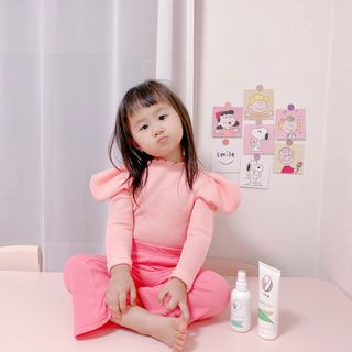 mom e 맘이 내추럴 베이비 케어 크림+바디오일 — 5점을 준 리뷰어가 2021년 1월 올린 사용 사진