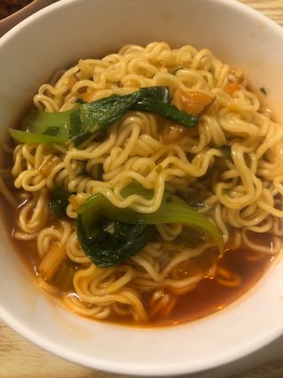 [풀무원] 자연은맛있다 정면, 백면, 홍면  세트 — 5점을 준 리뷰어가 2021년 4월 올린 사용 사진