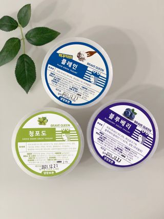 [브레이브퀸] 수제 그릭 요거트 3종세트 플레인 블루베리 청포도 — 5점을 준 리뷰어가 2021년 12월 올린 사용 사진