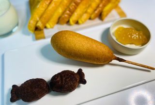 오마뎅 한우핫도그 — 4점을 준 리뷰어가 2021년 5월 올린 사용 사진