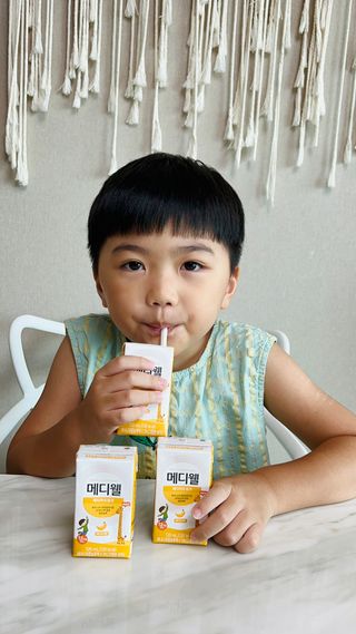 메디웰 페디아드링크 미니 바나나맛 — 5점을 준 리뷰어가 2022년 8월 올린 사용 사진