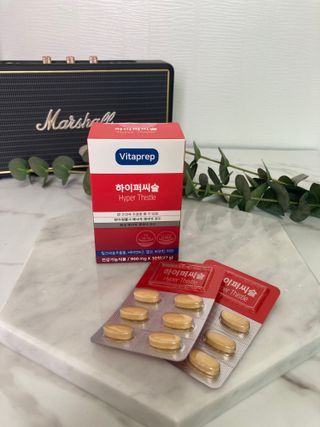 뉴트리션팩토리 비타프렙 하이퍼씨슬 밀크씨슬 900mg — 5점을 준 리뷰어가 2021년 7월 올린 사용 사진