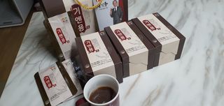 [몸엔용] 무더운 날씨에 국산녹용 기엔용으로 몸보신 50ml x 30포 — 5점을 준 리뷰어가 2021년 6월 올린 사용 사진