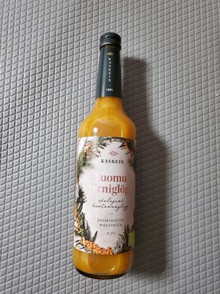 H365 [Kaskein Luomutyrniglögi] 핀란드 전통 무알콜 멀드와인 시벅톤 글로기 — 4점을 준 리뷰어가 2021년 4월 올린 사용 사진