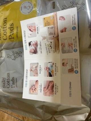 디어엘로디 프리미엄 유기농 유아 솜티슈 40매 3Pack +60매 1Pack 혼합형 — 5점을 준 리뷰어가 2021년 4월 올린 사용 사진