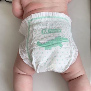 오브맘 밤 프리미엄 아기 기저귀 팬티형 밴드형 — 5점을 준 리뷰어가 2020년 12월 올린 사용 사진