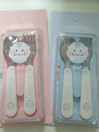 유비맘 스푼포크 케이스 세트 1+1 _컬러랜덤 발송 — 5점을 준 리뷰어가 2020년 12월 올린 사용 사진
