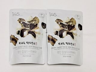 오희숙 전통부각 명인 찹쌀김부각, 찹쌀다시마부각, 황태껍질튀각 총 6봉 — 5점을 준 리뷰어가 2021년 7월 올린 사용 사진
