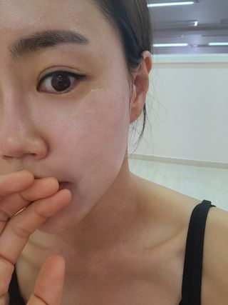 하멜 비건 아쿠아 글로우 제로핏 쿠션 — 5점을 준 리뷰어가 2022년 8월 올린 사용 사진