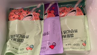 [푸딩팩토리] 요잇조잇 닭갈비 닭가슴살/김치 닭가슴살 곤약볶음밥 2종 (김치볶음밥 2개 닭갈비 볶음밥 1개) — 4점을 준 리뷰어가 2022년 7월 올린 사용 사진