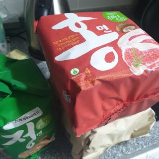[풀무원] 자연은맛있다 정면, 백면, 홍면  세트 — 5점을 준 리뷰어가 2021년 4월 올린 사용 사진
