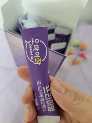 [유산균] 오마이락 프리미엄 포스트바이오틱스 30P — 5점을 준 리뷰어가 2022년 12월 올린 사용 사진