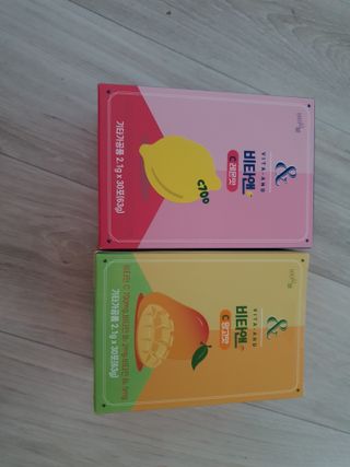 비타앤C 레몬맛, 망고맛 — 5점을 준 리뷰어가 2021년 4월 올린 사용 사진