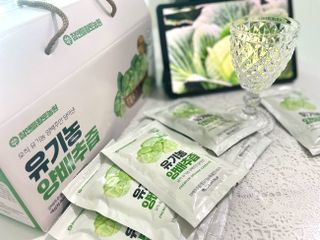 참앤들황토농원 국내산 유기농 양배추를 그대로 담은,  유기농 양배추즙  80ml X 30포 1박스 — 5점을 준 리뷰어가 2023년 4월 올린 사용 사진
