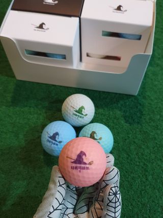 더위치골프(thewitchgolf) 프리미엄 골프 공 더위치골프 매트 펄 컬러의 3피스볼 더위치골프 골프볼 선물세트 — 5점을 준 리뷰어가 2023년 9월 올린 사용 사진