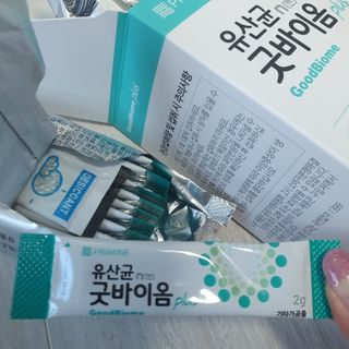 프리마인 유산균 국가지정연구소 선정, 살아있는 생유산균 200억 마리의 힘. 유산균n굿바이옴플러스 — 5점을 준 리뷰어가 2021년 9월 올린 사용 사진