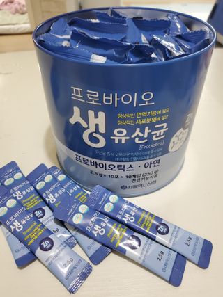 서울약사신협_프로바이오생유산균_2.5G x 100포 — 3점을 준 리뷰어가 2021년 6월 올린 사용 사진