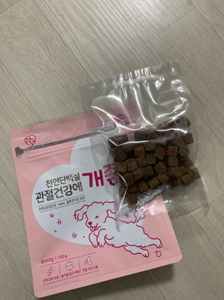 My Pet Care 천연단백질 관절건강에 개좋아 — 5점을 준 리뷰어가 2021년 2월 올린 사용 사진